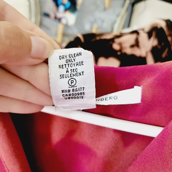 Diane Von Furstenberg Fuchsia Tie Dye Dress Size S - Picture 10 of 13